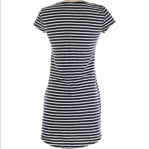 Gap navy/white stripe tshirt dress xs - Picture 2 of 2